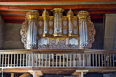 Arp Schnitger Organ, St. Salvator Church, Pellworm, North Frisia, Schleswig-Holstein, Germany, Europe