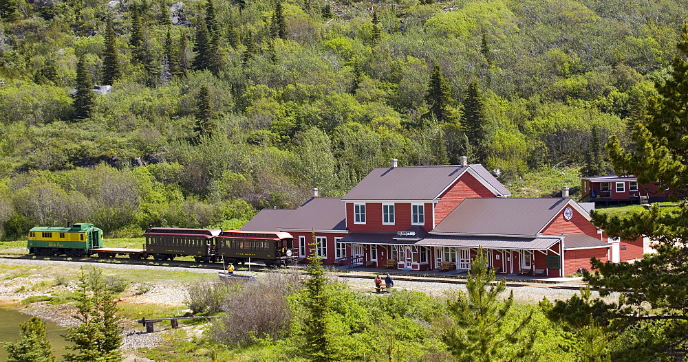 Historic White Pass & Yukon Route Train Station, Bennett, Klondike Gold Rush, Chilkoot Pass, Chilkoot Trail, Yukon Territory, British Columbia, B. C., Canada