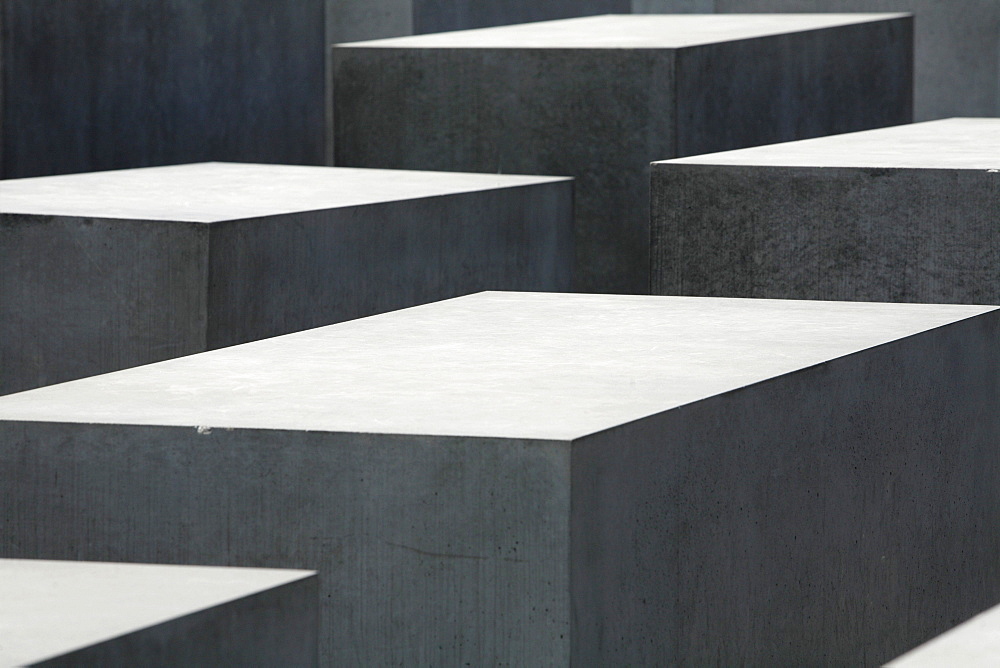 Geometric patterns of the Memorial to the Murdered Jews of Europe, Holocaust Memorial, Berlin, Germany, Europe