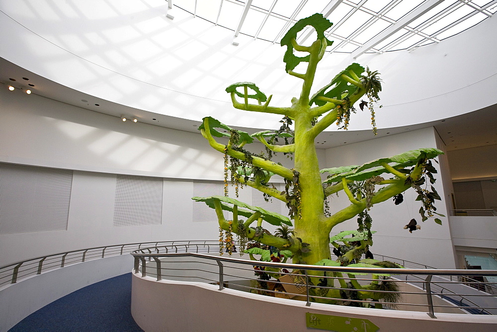 Artificial tree at Alexa Shopping Center, Berlin, Germany, Europe