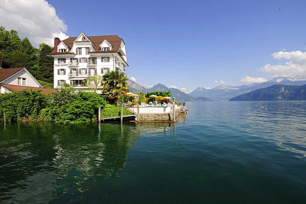 Hotel Central in Weggis by Lake Lucerne, Canton of Lucerne, Switzerland, Europe