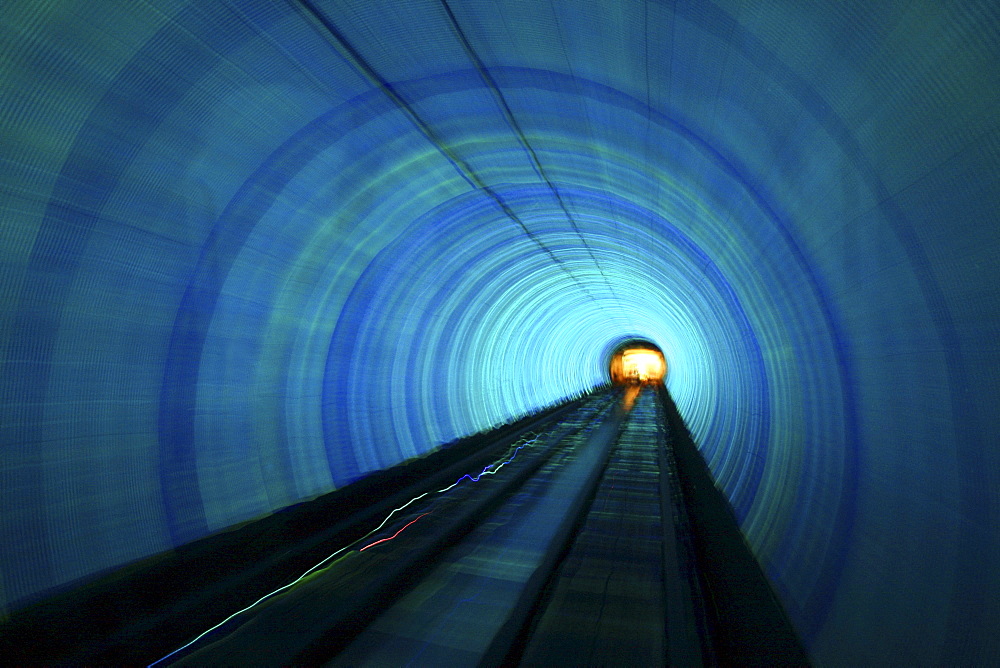 Bund Sightseeing Tunnel, Shanghai, China, Asia