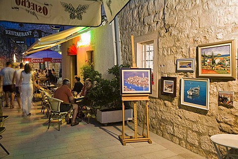 Alley in the historic centre, Rab, Rab Island, Istria, Croatia, Europe