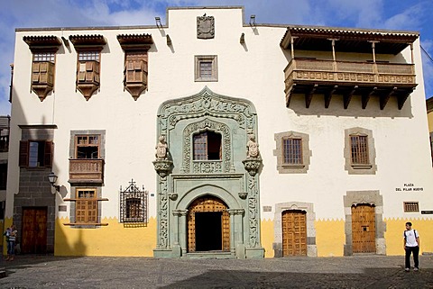 Casa Colon, colonial architecture in the Vegueta district, Las Palmas, Grand Canary, Canary Islands, Spain, Europe