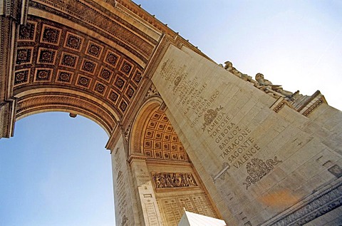 Arc de Triomphe, triumphal arch, Paris, France, Europe