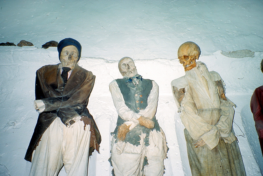 Mummies, catacombs of the Capuchins, Capuchin crypt in Palermo, Sicily, Italy, Europe