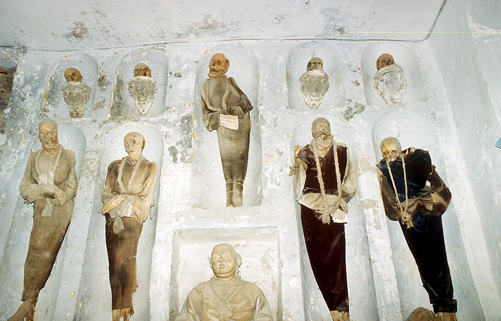 Mummies, catacombs of the Capuchins, Capuchin crypt in Palermo, Sicily, Italy, Europe