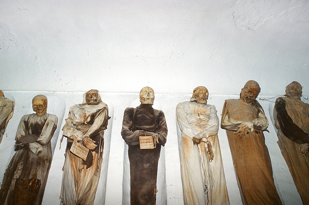 Mummies, catacombs of the Capuchins, Capuchin crypt in Palermo, Sicily, Italy, Europe