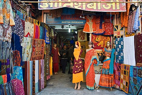 Indian clothing store, North India, India, Asia