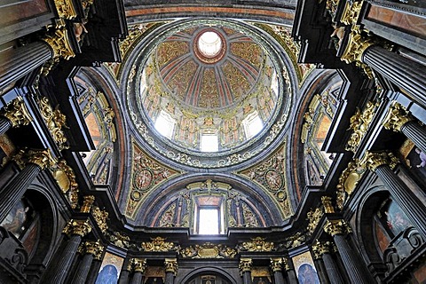 Interior shot, cupola, baroque, San Andres Church, San Isidro Chapel, Madrid, Spain, Europe