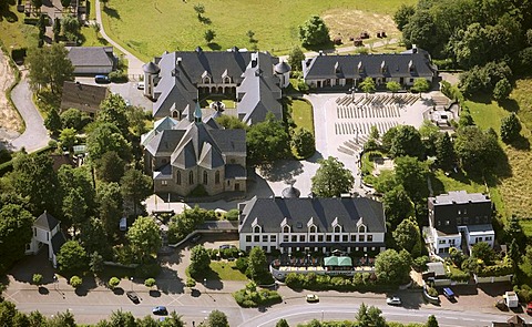 Aerial photo, Stiepel cistercian monastery, Bochum, Ruhr area, North Rhine-Westphalia, Germany, Europe