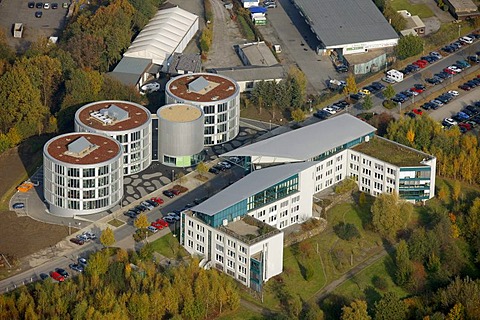 Aerial photograph, FEZ, research and development center, University of Witten Herdecke, Witten, Ruhr district, North Rhine-Westphalia, Germany, Europe