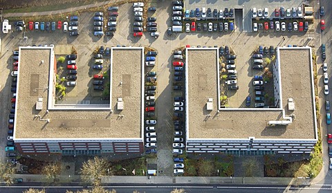 Aerial photo, business park Dienstleistungspark Trimonte, Bochum, Ruhr Area, North Rhine-Westphalia, Germany, Europe