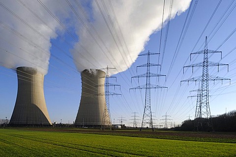 Grafenrheinfeld power plant, Lower Franconia, Bavaria, Germany, Europe