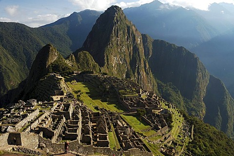 Classic view of Machu Picchu, Peru, South America