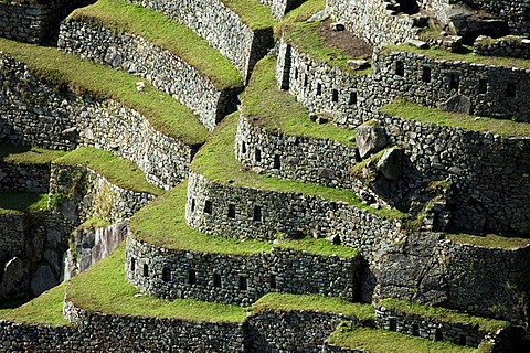 Terraces of Machu Picchu, Peru, South America