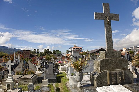 Graves on main cemetery of Merida, Venezuela, South America