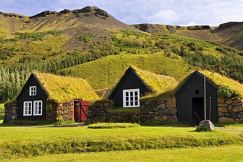 The open air and local history museum in Skogar, Byggï£¿asafniï£¿ i Skogum, Iceland, Europe