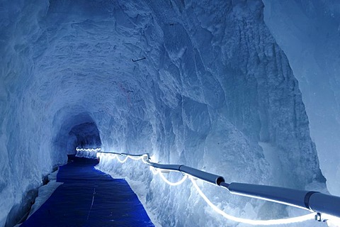 Glacier Paradies Palace at the Klein Matterhorn mountain, Zermatt, Valais, Switzerland, Europe