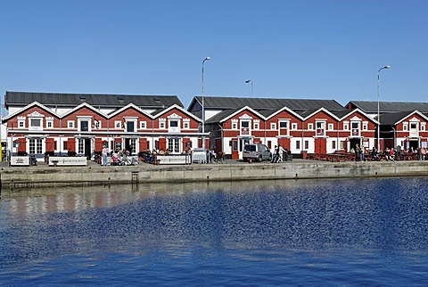 Row of houses, Skagen, Jutland, Denmark, Europe