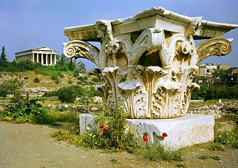 Agora and temple of Theseus, Athens, Greece, Europe