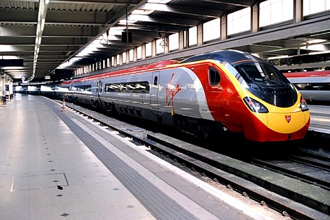 Virgin Train, express train, London, United Kingdom, Europe