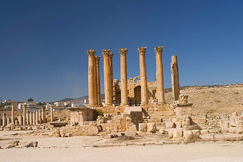 Temple of Artemis, Jerash, Jordan, Southwest Asia