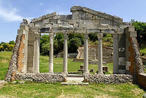 Ancient Greek archeological excavation of Apollonia, Albania, the Balkans, Europe