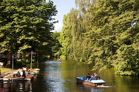 Lake in Palace Gardens, Oldenburg, Lower Saxony, Germany, Europe