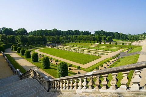 Lower orangery terrace, baroque Garden Grosssedlitz, Dresden, Saxony, Germany