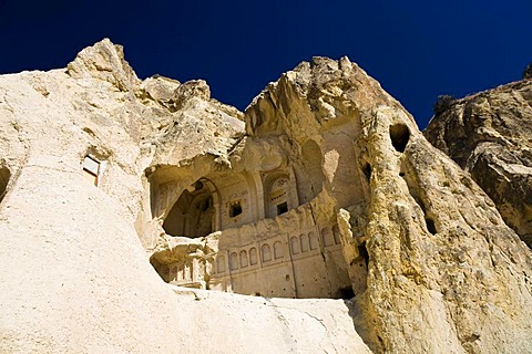 Rock church in Goereme open air museum and UNESCO World Heritage Site, Cappadocia, Central Anatolia, Turkey, Asia