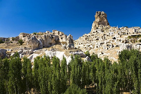 Ortahisar Fortress, Cappadocia, Central Anatolia, Turkey, Asia