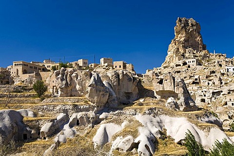 Ortahisar Fortress, Cappadocia, Central Anatolia, Turkey, Asia