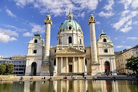 St. Charles's Church, Karlskirche, Vienna, Austria, Europe