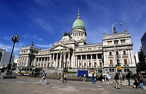 Congress Building on Plaza de Congreso, Buenos Aires, Argentina, South America