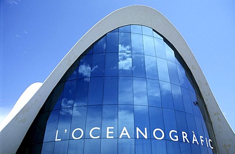 L'Oceanografic, oceanarium in the Ciutat de les Arts i des les Ciences, city of art and science, Valencia, Spain, Europe