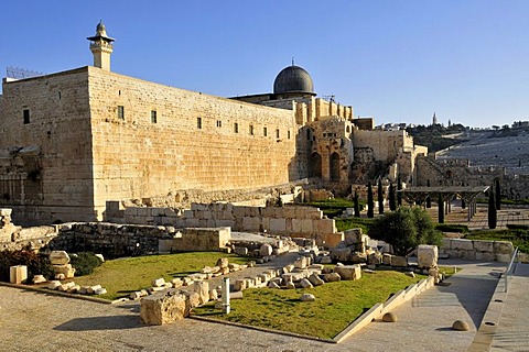 Al-Aksa Mosque on the temple mountain, Jerusalem, Israel, Near East, Orient