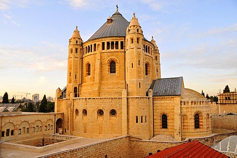 Church of the Dormition at Mount Zion, Jerusalem, Israel, Middle East, the Orient