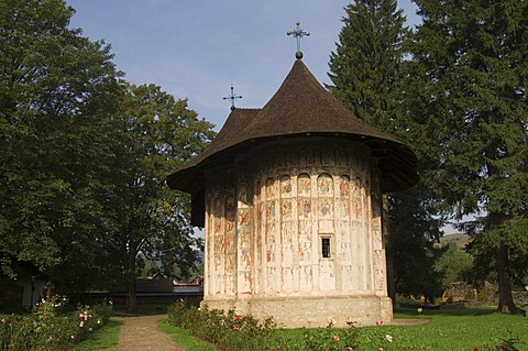 Church of the Assumption and St. George, UNESCO World Heritage Site, Humor, Southern Bukovina, Moldova, Romania, Europe