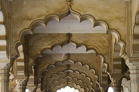 Diwan-i-Aam, Audience Hall, Red Fort of Agra, UNESCO World Heritage Site, Uttar Pradesh, India, South Asia