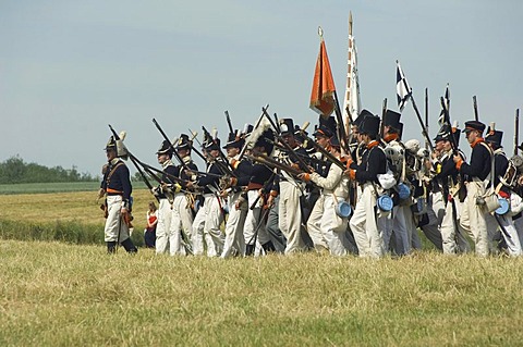 8th Napoleonic bivouac, reproduction of the historical Battle of Waterloo in 1815, Waterloo, Brabant, Belgium