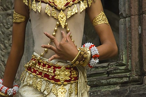 Apsara dancer, Ta Som Temple, Angkor, Siem Reap, Cambodia