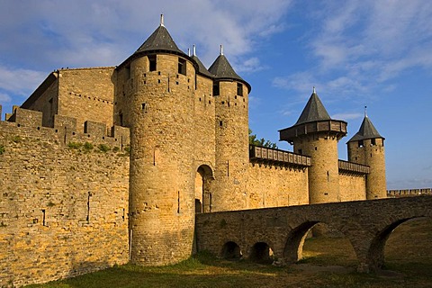 Port Narbonnaise, Medieval City, Carcasonne, Languedoc-Roussillion, France, Europe, PublicGround