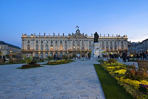 Hotel de Ville, City Hall, and Memorial to Stanislas, Place Stanislas in Nancy, Lorraine, France, Europe, PublicGround