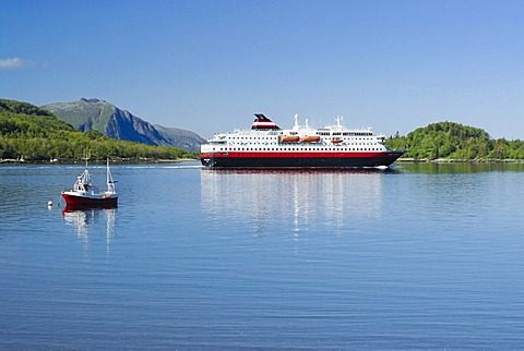 "Kong Harald" ship, Hurtigruta, Norway, Scandinavia, Europe