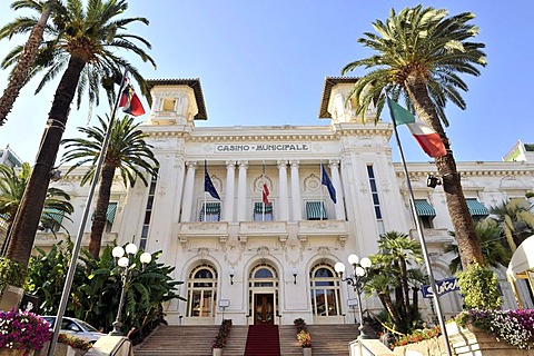 San Remo Casino, Riviera dei Fiori, Liguria, Italy, Europe