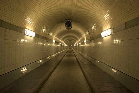 Old Elb tunnel, Hamburg, Germany, Europe