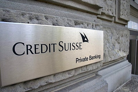 Sign Private Banking on a subsidiary of the Credit Suisse, Kreuzlingen, Switzerland, Europe