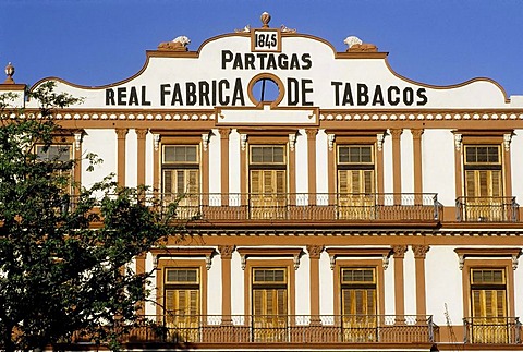 Historic cigars factory, Fabricia de Tobacos Partagas, Centro Habana, Havana, Cuba, Caribbean