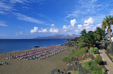 Playa Blanca at Puerto del Carmen, Lanzarote, Canary Islands, Spain, Europe